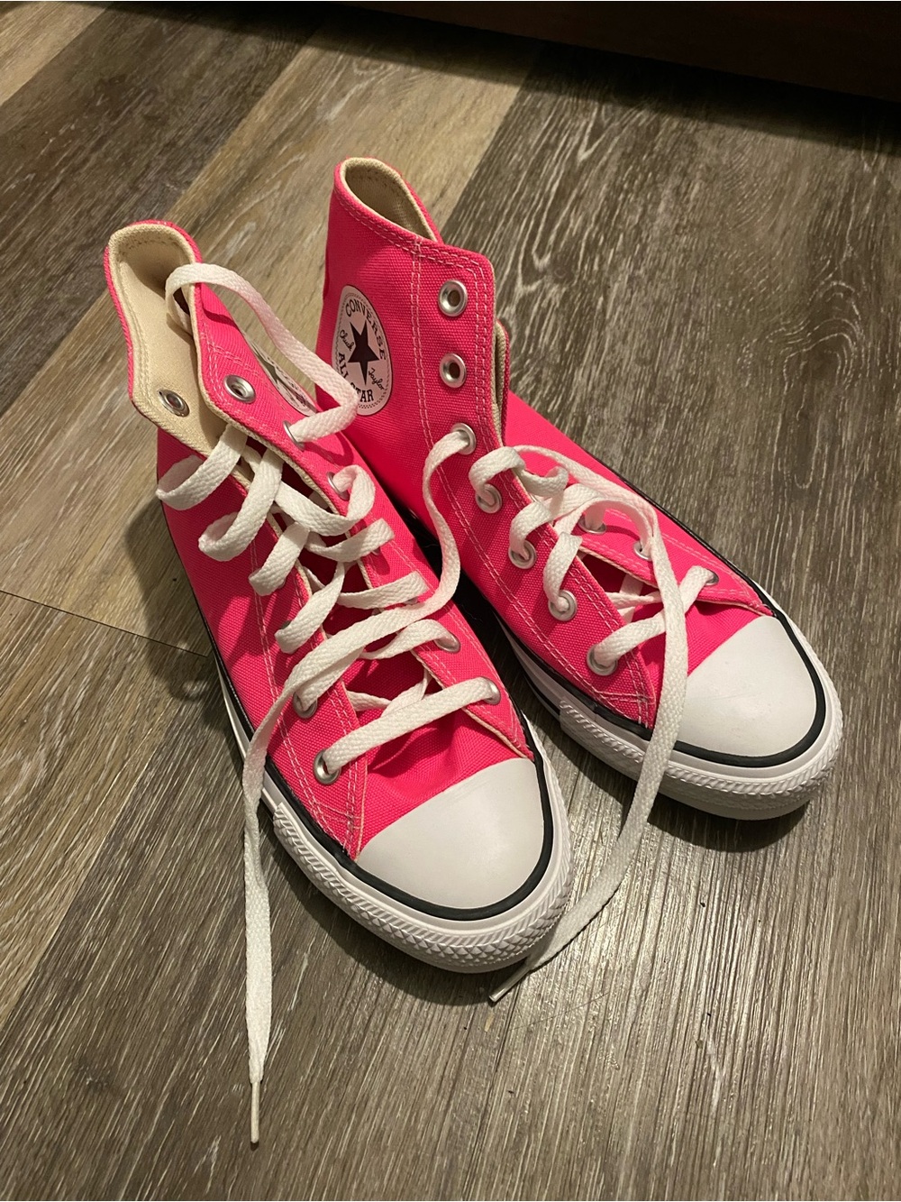 Converse Pink High-Top Canvas Sneaker